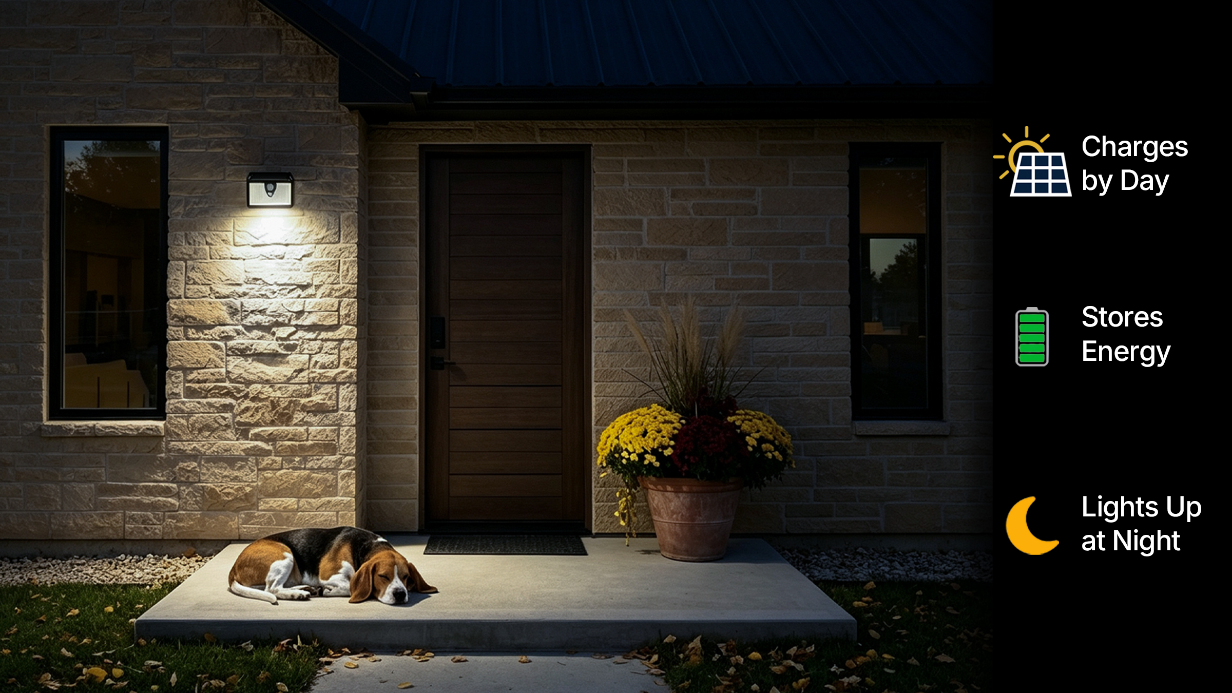 SL015 illuminating home entryway